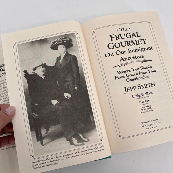 The Frugal Gourmet on Our Immigrant Ancestors Hardcover 1990 - Picture 6 of 11